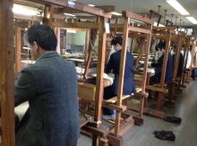 福岡から高校生が手織り体験とアート体験をされました。