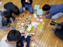 篠崎第五小学校の５年生がコースター作り体験に挑戦！