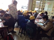 二之江小学校の５年生がコースター作りに挑戦！