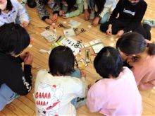 江戸川区立第五葛西小学校の５年生が江戸川荘で小物作り体験！