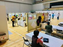 アオーレ長岡で第34回国民文化祭・にいがた2019、第19回全国障害者芸術・文化祭にいがた大会開幕100日前イベントが開催されました。