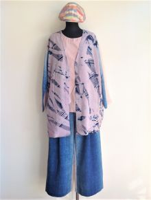 伝統織物のトップブランド「塩沢紬」の藍染めファッションツムギンブルー完成！
