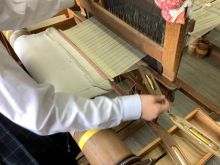 伝統織物のトップブランド塩沢織が 高校生の手で手芸作品に！（第１報）