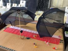 伝統織物の普段使い 塩沢織の日傘